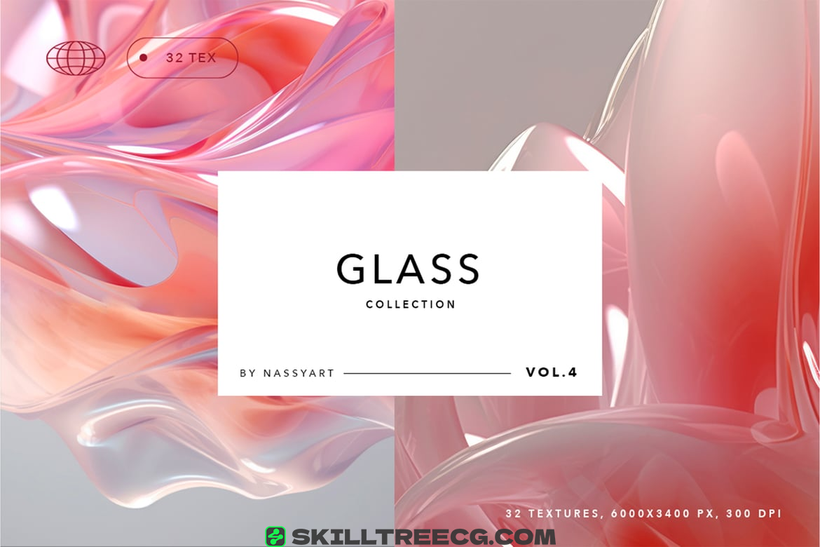 Liquid Glass 3D Backgrounds（085563）-技能树